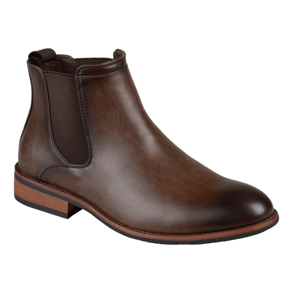Vance Co. Landon Chelsea Brown Dark Dress Boot Size 10
